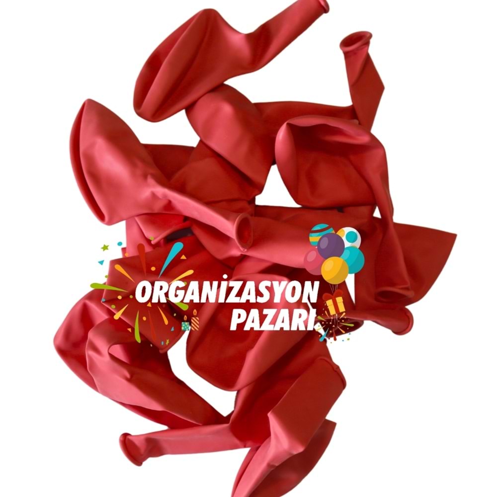 12 inç Mercan renk 10 lu Pastel Dekorasyon Balonu