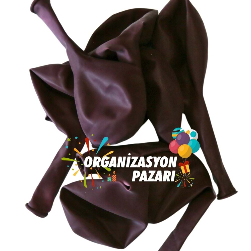 12 inç Bordo renk 100 lü Pastel Dekorasyon Balonu