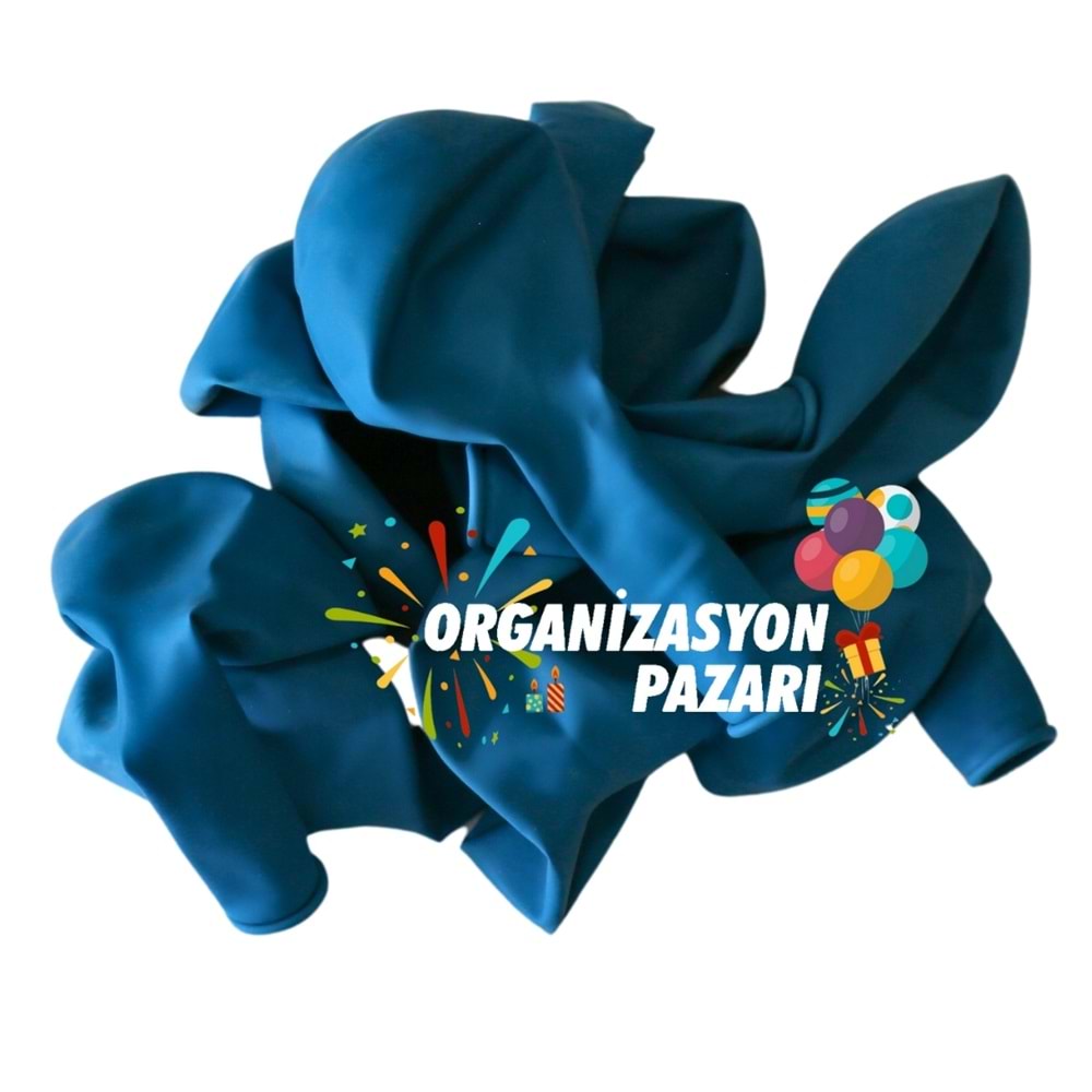 12 inç Turkuaz renk 100 lü Pastel Dekorasyon Balonu