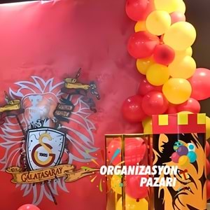 Balon Seti Sarı-Kırmızı 60 Lı Balon Zinciri Seti