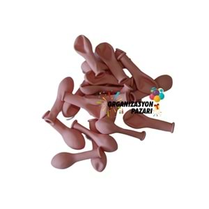 5 inç Pembe Renk Küçük Boy 10 lu Makaron Dekorasyon Balonu