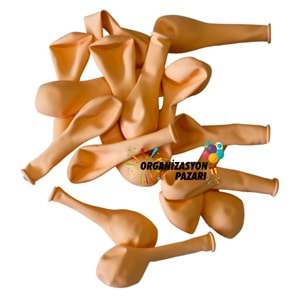 5 inç Somon Renk Küçük Boy 10 lu Makaron Dekorasyon Balonu
