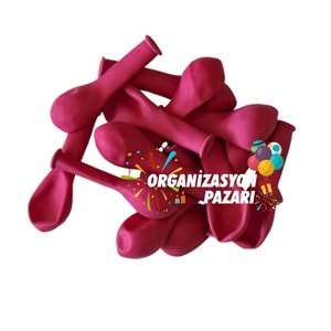 5 inç Fuşya Renk Küçük Boy 10 lu Dekorasyon Balonu