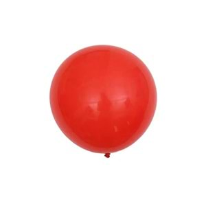 18 inç Kırmızı Renk 45 Cm Jumbo Balon