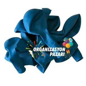 12 inç Turkuaz renk 50 li Pastel Dekorasyon Balonu
