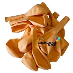 12 inç Somon renk 100 lü Makaron Dekorasyon Balonu