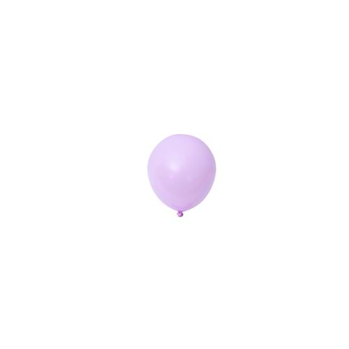 5 inç Lila Renk Küçük Boy 10 lu Makaron Dekorasyon Balonu