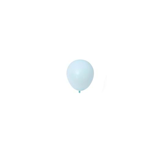 5 inç Mavi Renk Küçük Boy 10 lu Makaron Dekorasyon Balonu