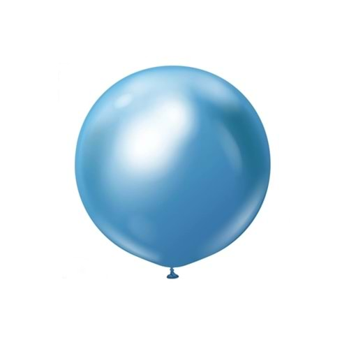 18 inç Krom Mavi Renk 45 Cm Jumbo Balon