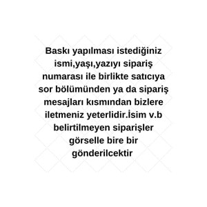 Kişiye Özel Pembe Renkli Happy Birthday El Yazısı Banner