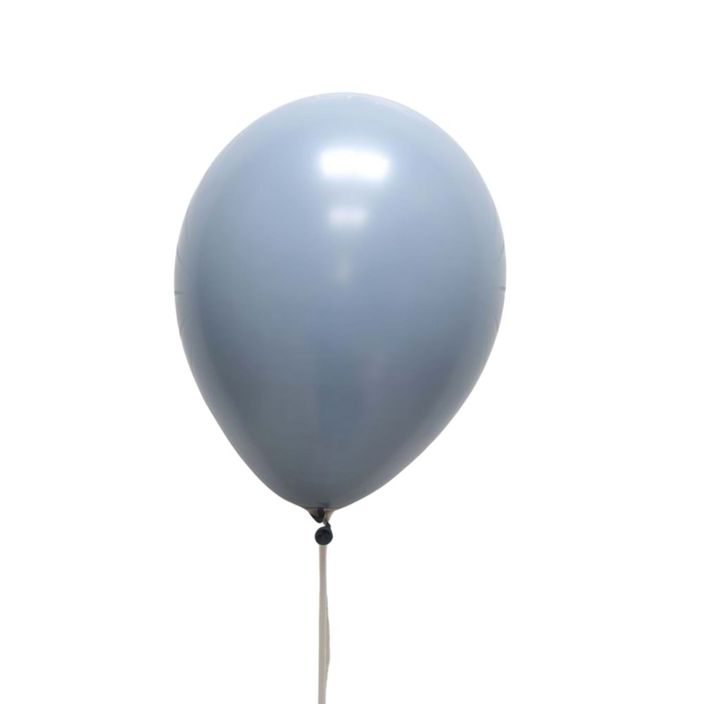 5 inç Fırtına Mavisi Renk Küçük Boy 10 lu Dekorasyon Balonu