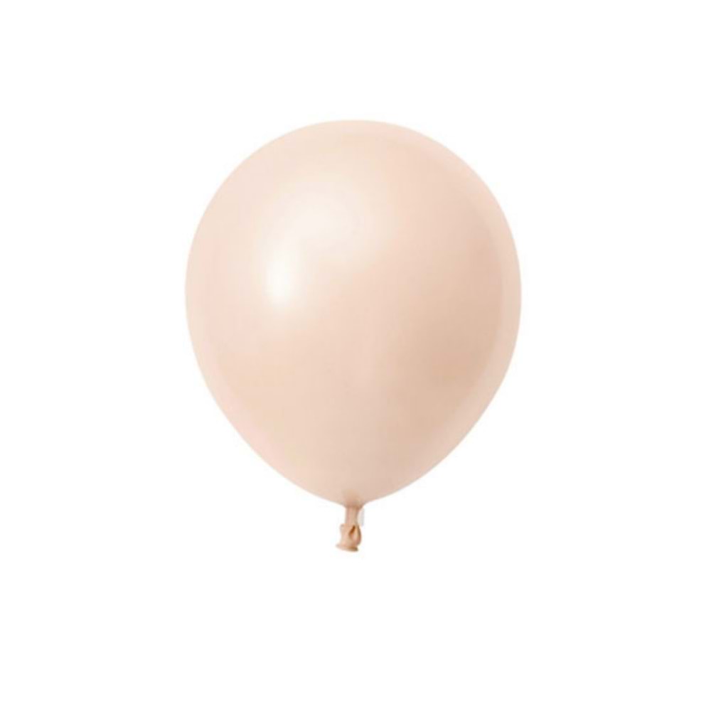 5 inç Somon Renk Küçük Boy 100 lu Makaron Dekorasyon Balonu
