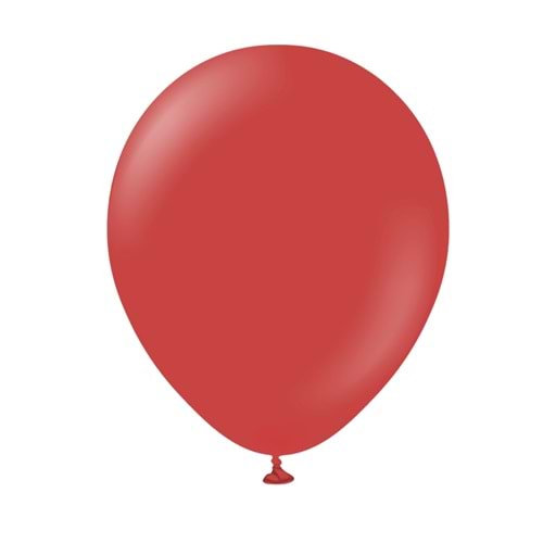 5 inç Deep Red Renk Küçük Boy 100 lu Dekorasyon Balonu