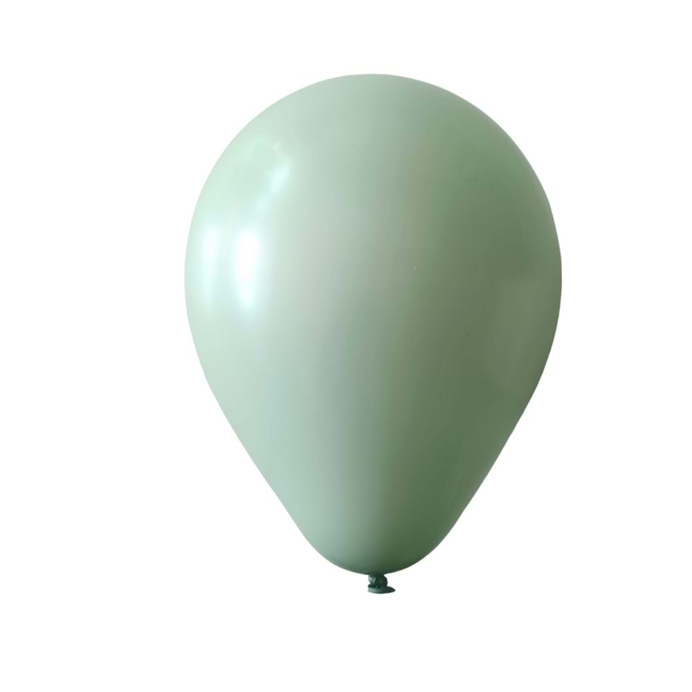 5 inç Küf Yeşili Renk Küçük Boy 25 li Dekorasyon Balonu