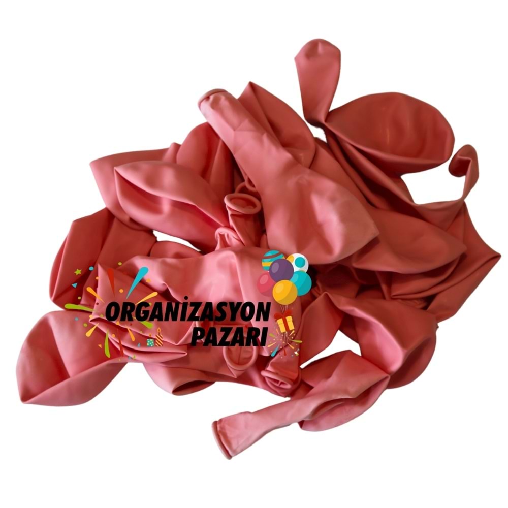 12 inç Baby Pink 25 li Pastel Dekorasyon Balonu
